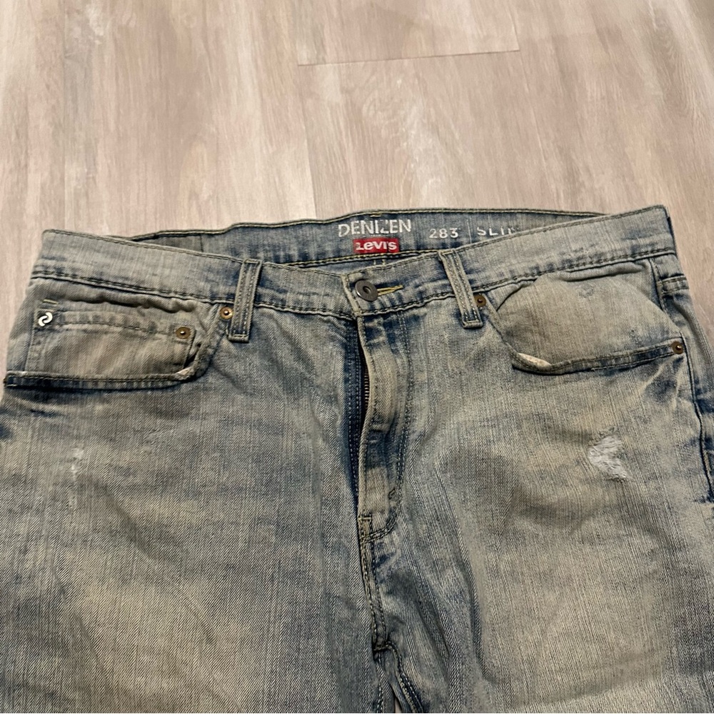Levi’s Denizen Light Wash Men’s Jeans Sz 36x32 - Picture 5 of 8